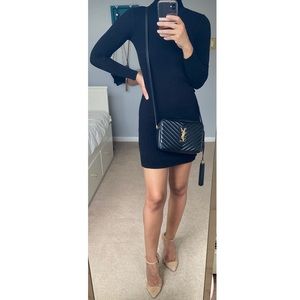 Aritzia Long Sleeve Fine Woll Mini Dress